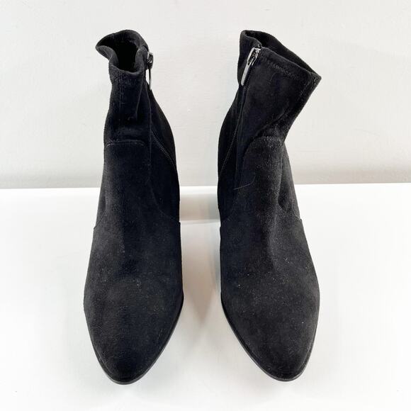 Marc Fisher Balsan Suede Block Heel Ankle Boots Booties 8.5 - Picture 7 of 8